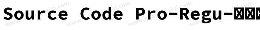 Source Code Pro-Regu字体转换